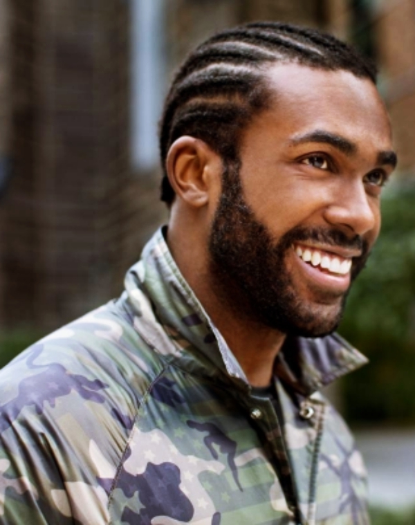 black men beard styles with dreadlock hairstyle