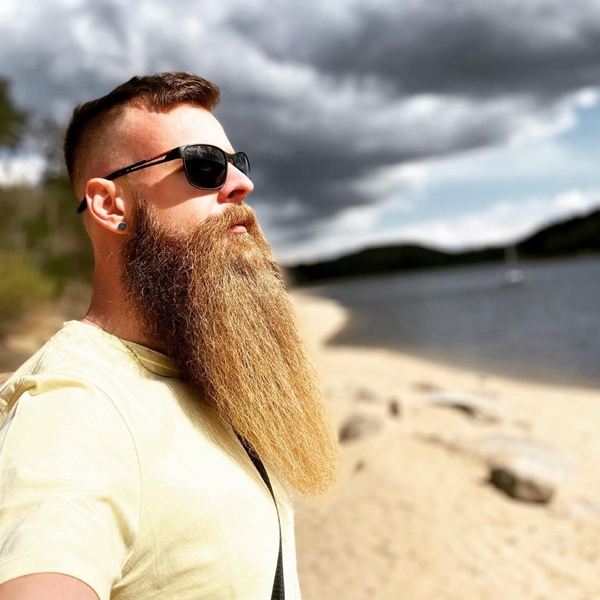 Long hipster beard